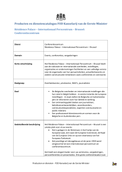 Résidence Palace IPC conferentiecentrum