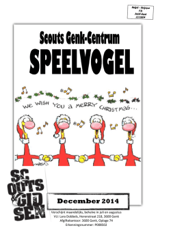 December - Scouts Genk