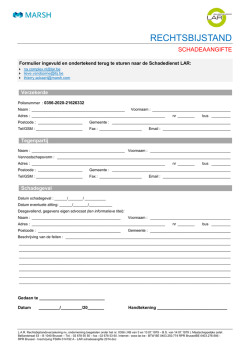 Download het schadeaangifteformulier