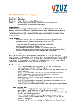 Implementatiemanager (m/v)