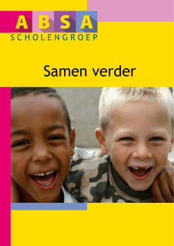 2014-11 ABSA-jaarverslag - Basisschool De Zuiderzee