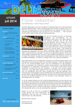 Fijne vakantie!