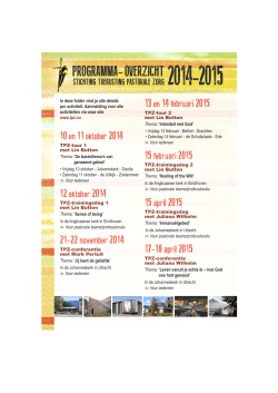 Folder Programma 2014-2015