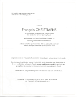 Frangois CHRISTIAENS