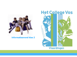 PowerPoint Informatieavond klas 2