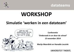 Workshop 6: Simulatie datateam
