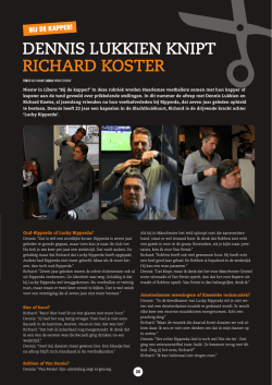 In de kapperstoel - Libero Magazine
