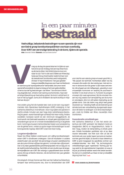 In een paar minuten bestraald - Magazine Kracht