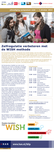 WISH-symposium 2 oktober 2014 - Hogeschool van Arnhem en