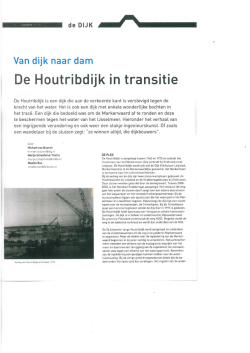 De Houtribdijk in transitie - Een dijk van een landschap