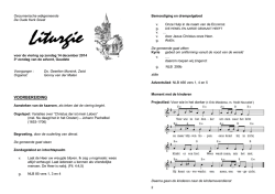 Liturgie 14 december 2014