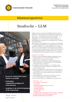 Strafrecht - LLM - Universiteit Utrecht