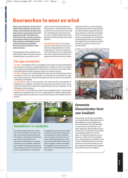 Doorwerken in weer en wind, REview 3, 2006