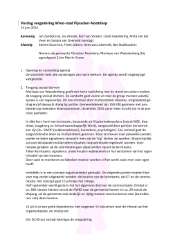 Het verslag van 24-06-2014 - WMO Raad Pijnacker Nootdorp