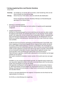 Het verslag van 24-06-2014 - WMO Raad Pijnacker Nootdorp