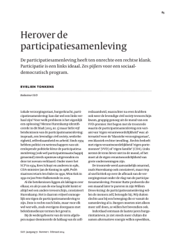 Herover de participatiesamenleving