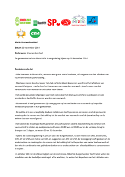 ingediende motie - Senioren Partij Maastricht