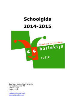 Schoolgids 2014-2015