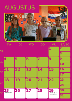 klik hier voor de kalender