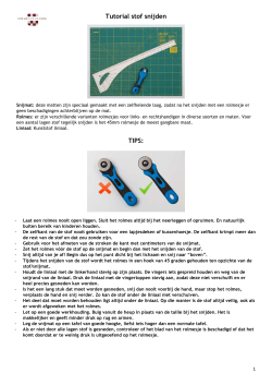 141028 - Bijlage Tutorial stof Snijden - Definitieve