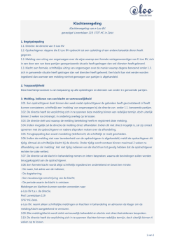 Klachtenregeling