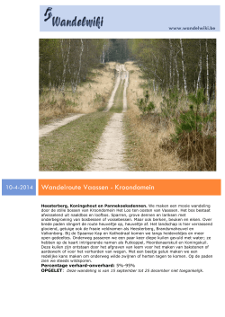 10-4-2014 Wandelroute Vaassen - Kroondomein
