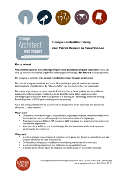 Infofiche Change Architect met impact