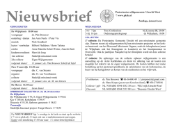 eerste - Protestantse wijkgemeente Utrecht-West