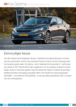 Rijtesten.nl: test Kia Optima