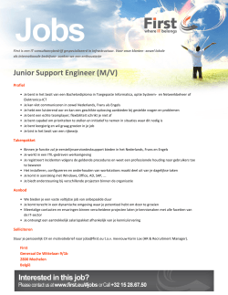 Junior Support Engineer (M/V)