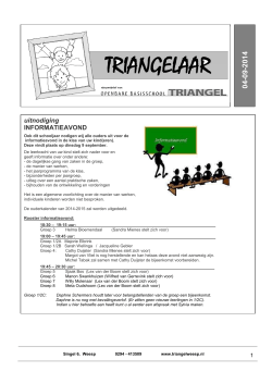 2014-09-04 Triangelaar - Openbare basisschool de Triangel
