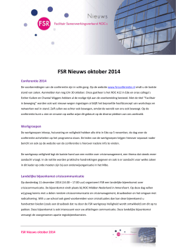 FSR Nieuws oktober 2014