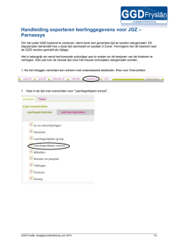 Handleiding exporteren leerlinggegevens voor JGZ