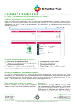 Hostphone Bedienpost Brochure