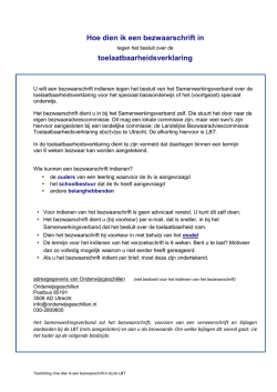beknopte beschrijving - Onderwijsgeschillen