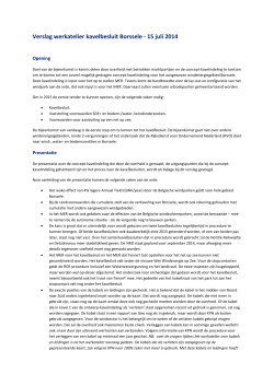 verslag werkatelier Borssele 15 juli 2014