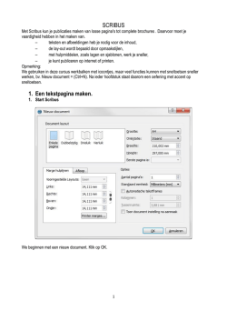 Scribus tutorial