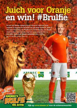Juich voor Oranje en win! #Brulfie