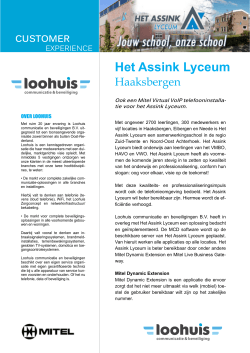 Het Assink Lyceum - Loohuis Telecommunicatie en Beveiliging