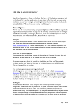 hoe kom ik aan een woning? - Woningbouwvereniging Hoek van