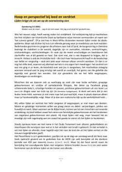 Hoop en perspectief bij leed en verdriet