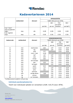 Tarieven 2015 web