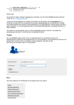 Handleiding ouders