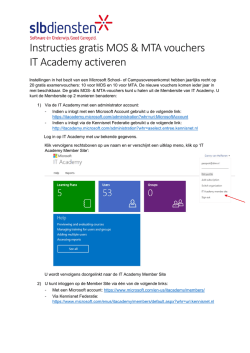 Handleiding activeren gratis vouchers ()