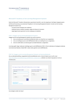 Handleiding learning management systeem Microsoft IT Academy