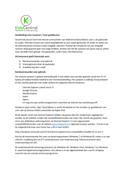 Handleiding Uren invullen en goedkeuren
