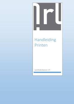 Instructie PRINTEN - Jacob Roelandslyceum