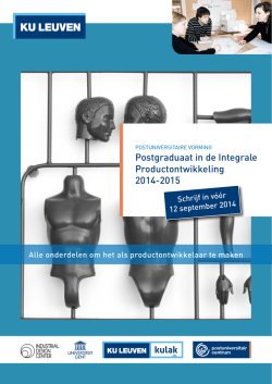 Download de folder. - Postuniversitair Centrum KU Leuven Kulak