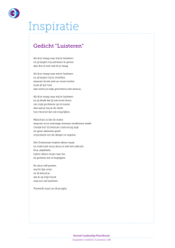 Gedicht Luisteren Leo Buscaglia bewerkt