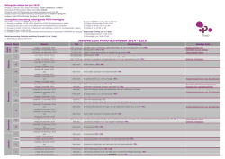 Jaaroverzicht POVO-activiteiten 2014 - 2015